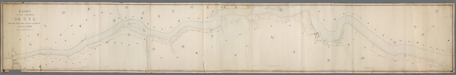 A-0504 Kaart van het vaarwater De Zyl met den trekweg langs dezelve, 1831